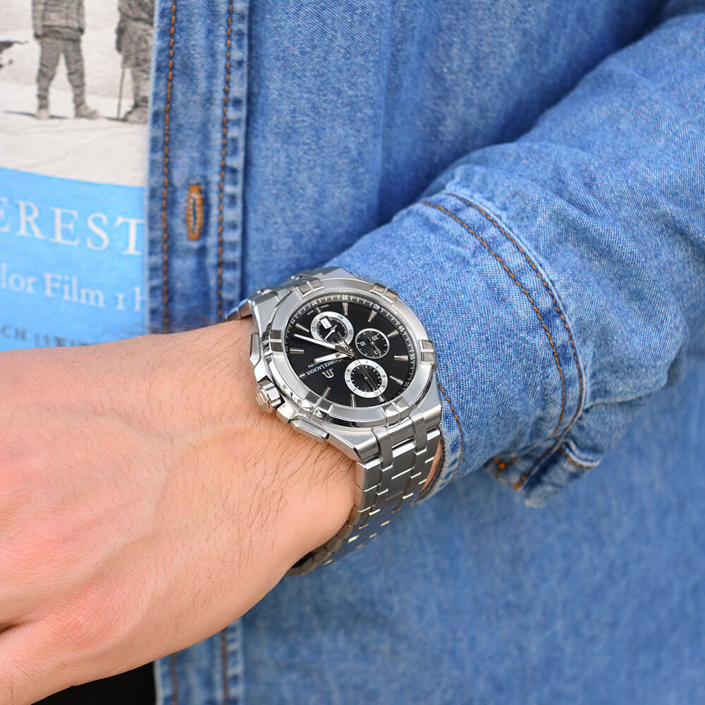 MAURICE LACROIX Aikon Quartz Chronograph 44mm Silver Stainless Steel Bracelet AI1018-SS002-330-1 - 3