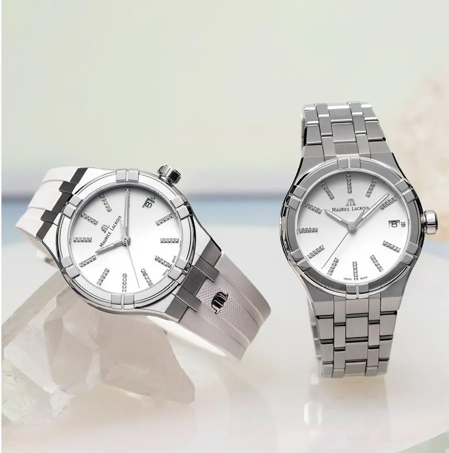 MAURICE LACROIX Aikon Quartz 35mm Silver Stainless Steel Bracelet AI1106-SS002-150-1 - 