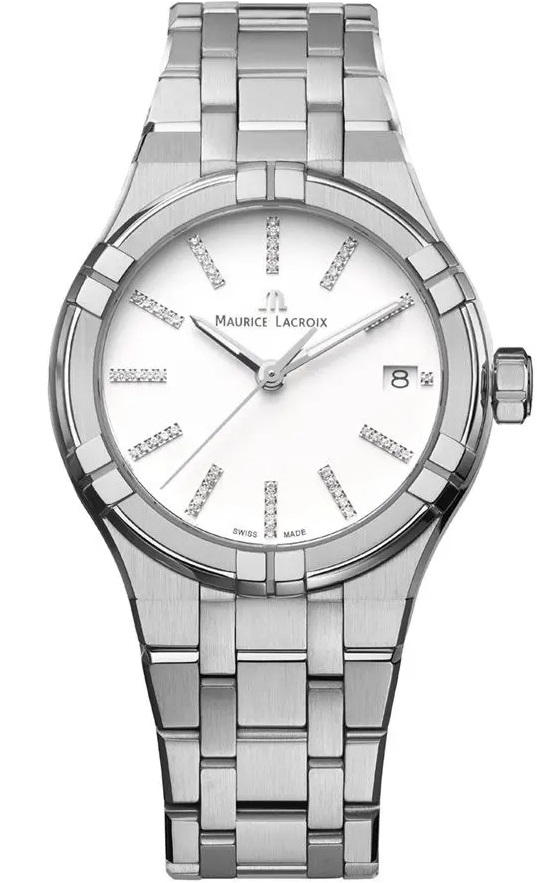 MAURICE LACROIX Aikon Quartz 35mm Silver Stainless Steel Bracelet AI1106-SS002-150-1 - 