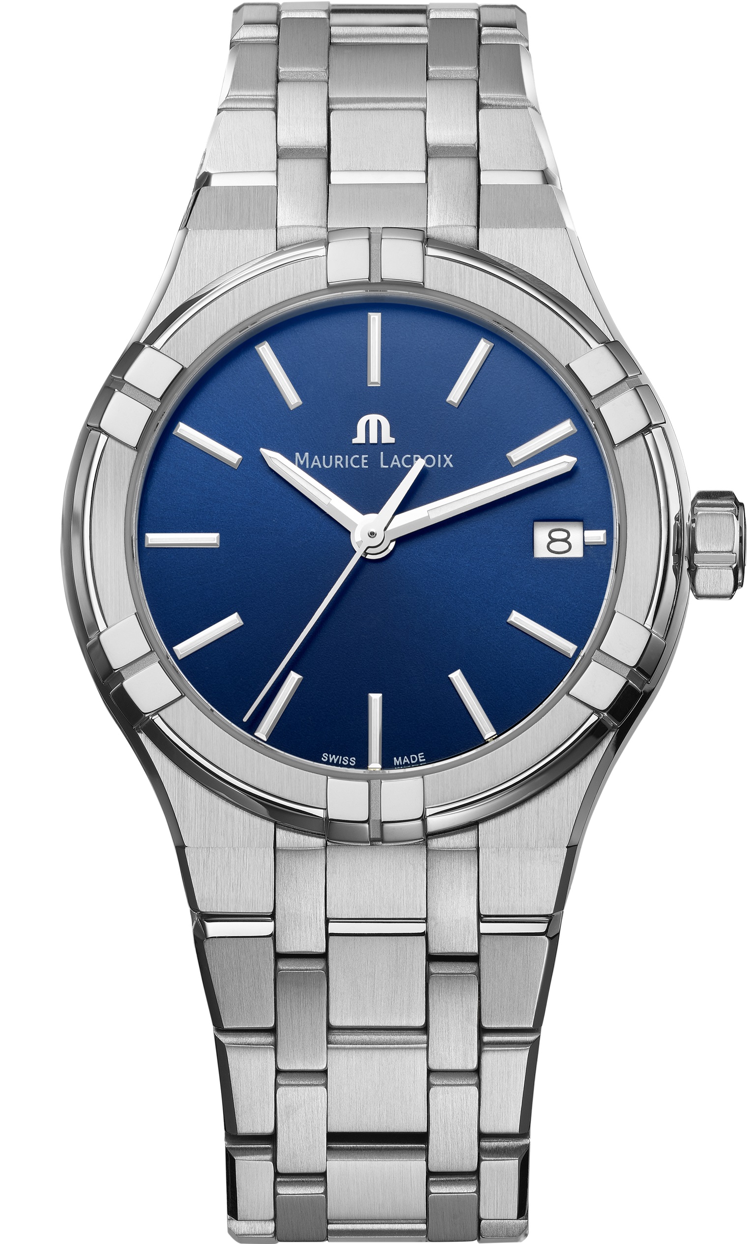 MAURICE LACROIX Aikon Quartz 35mm Silver Stainless Steel Bracelet AI1106-SS002-430-1 - 