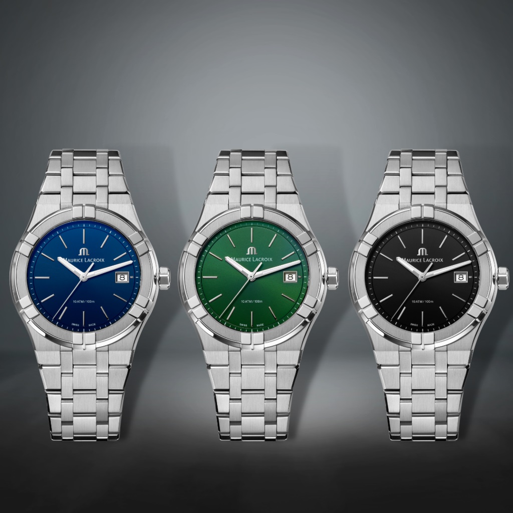 MAURICE LACROIX Aikon Quartz Green Dial 40mm Silver Stainless Steel Bracelet AI1108-SS002-630-1 - 8