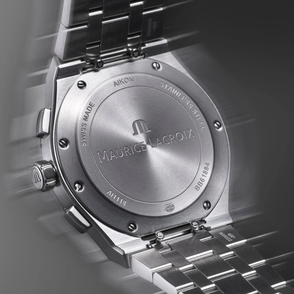 MAURICE LACROIX Aikon Quartz Chronograph Blue Dial 42mm Silver Stainless Steel Bracelet AI1118-SS002-430-1 - 5