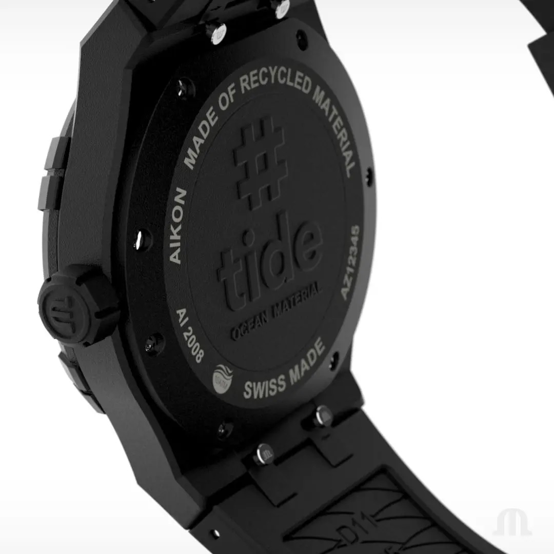 MAURICE LACROIX #Tide 40mm Black Rubber Strap AI2008-00000-300-0 - 3
