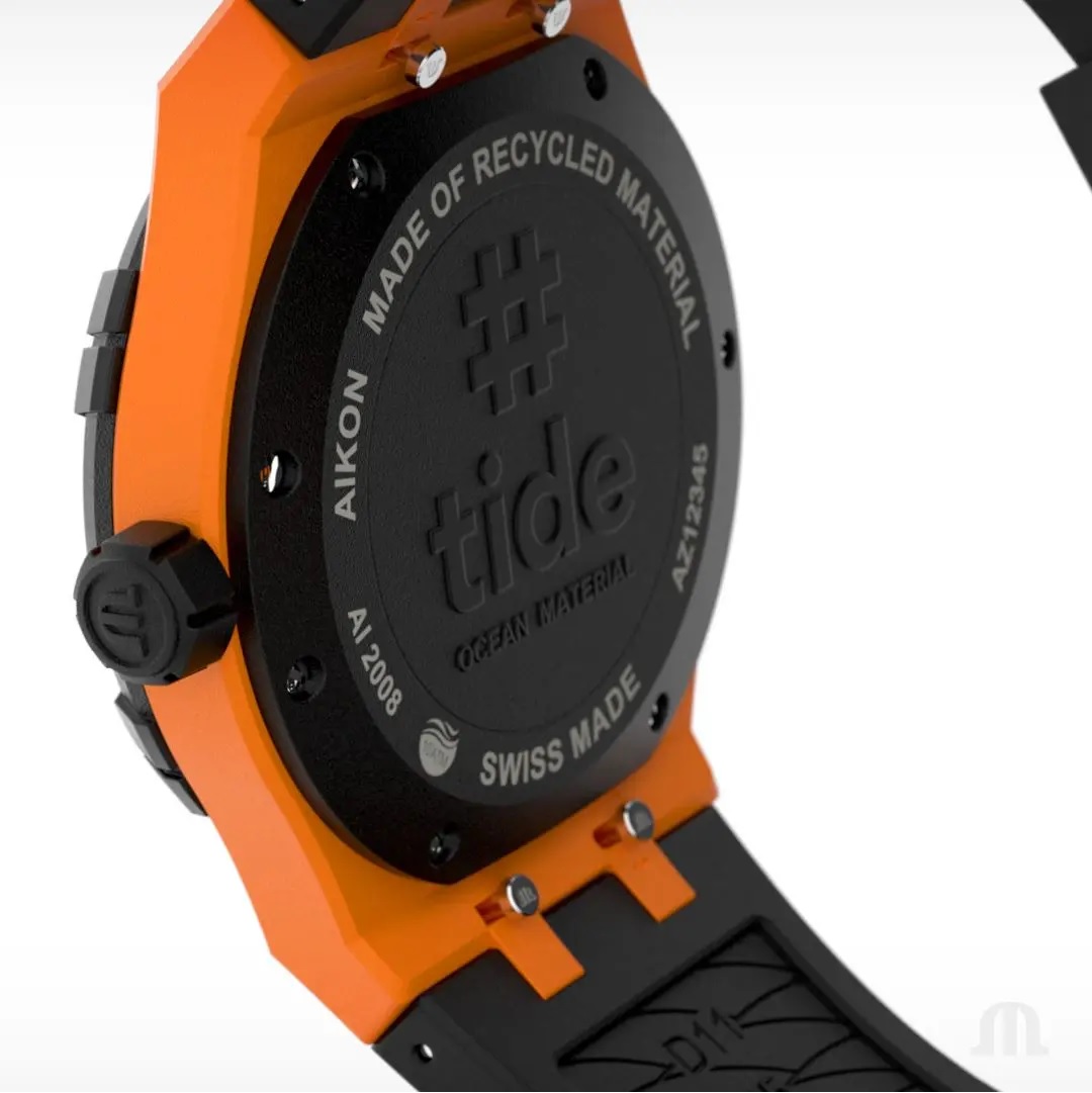 MAURICE LACROIX #Tide 40mm Black Rubber Strap AI2008-50050-300-0 - 3
