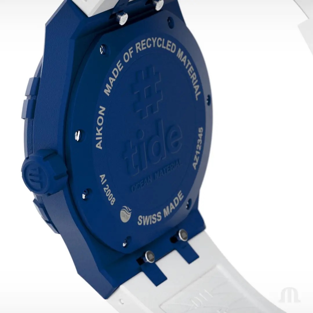 MAURICE LACROIX #Tide 40mm Whte Rubber Strap AI2008-BBB11-300-0 - 3