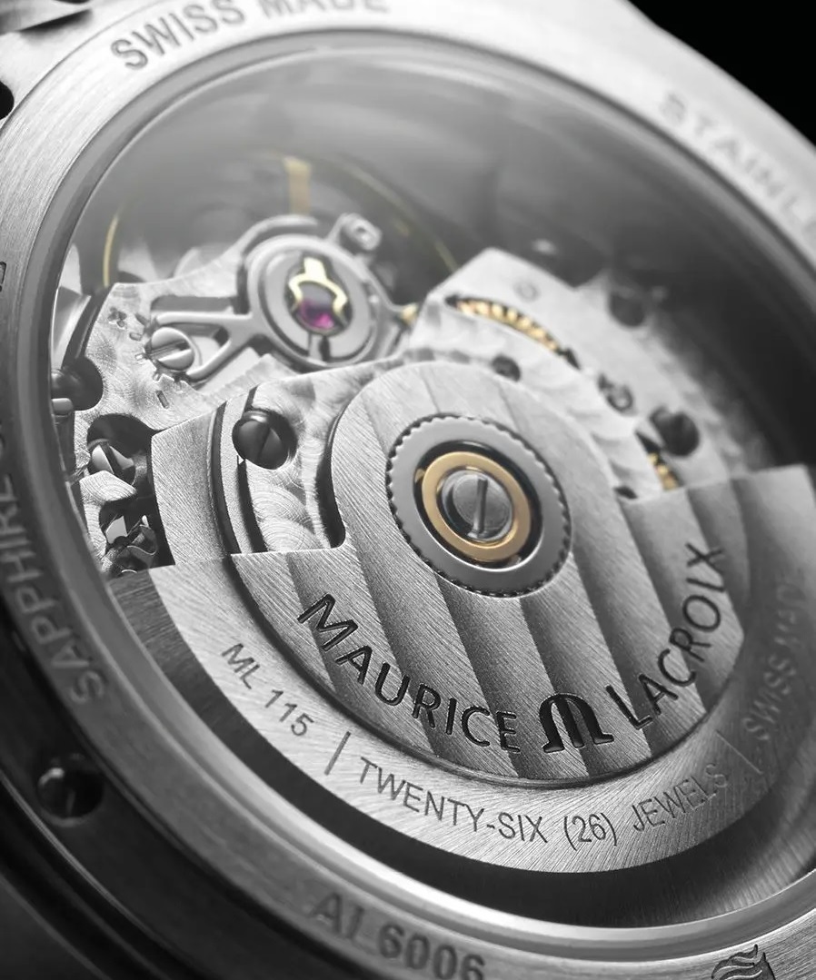 MAURICE LACROIX Aikon Automatic White Pearl with Diamonds Dial 35mm Bicolor Stainless Steel Bracelet AI6006-PVY13-170-1 - 5