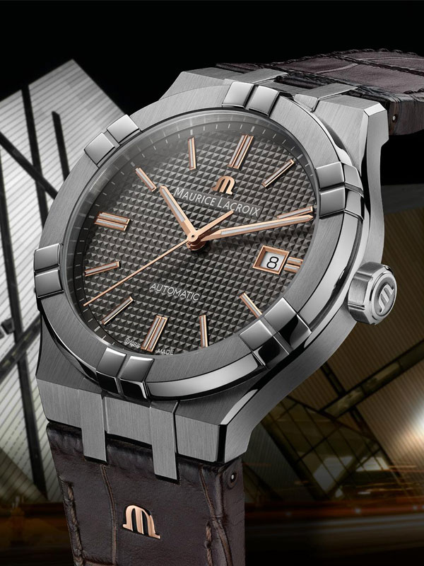MAURICE LACROIX Aikon Automatic Clous De Paris Motif Grey Dial 42mm Silver Stainless Steel Bracelet AI6008-SS002-331-2 - 5