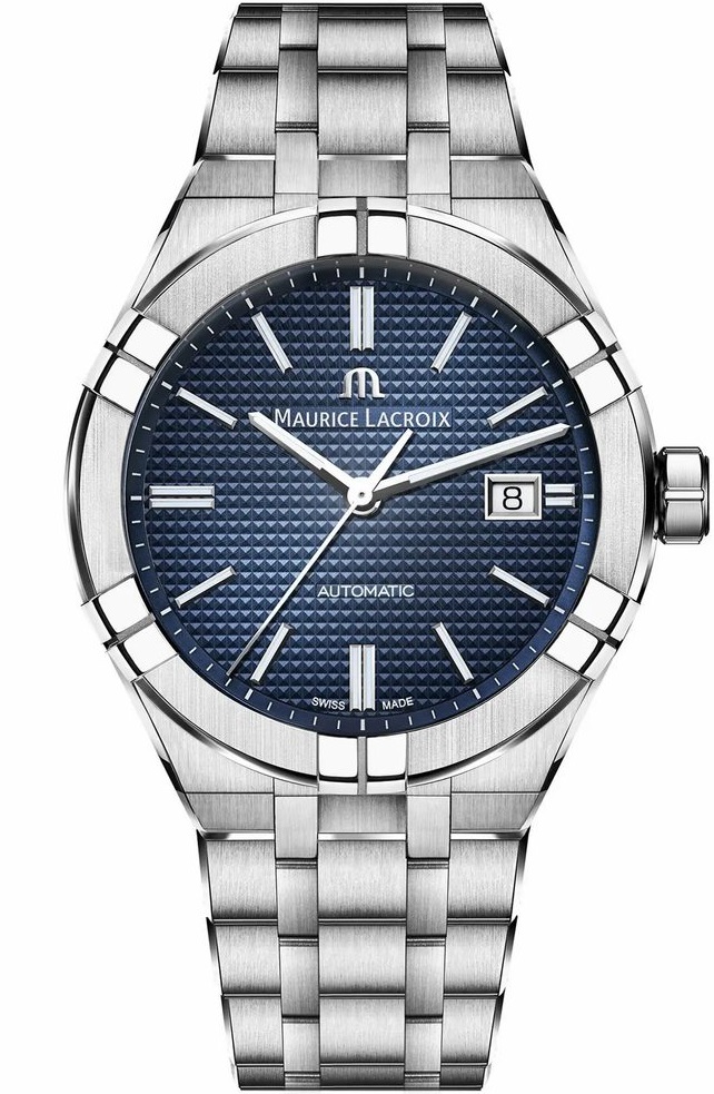 MAURICE LACROIX Aikon Automatic Blue Dial 42mm Silver Stainless Steel Bracelet AI6008-SS002-430-1 - 