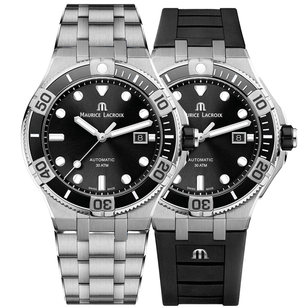 MAURICE LACROIX Aikon Venturer Black Dial 43mm Silver Stainless Steel Bracelet AI6058-SS002-330-2 - 3