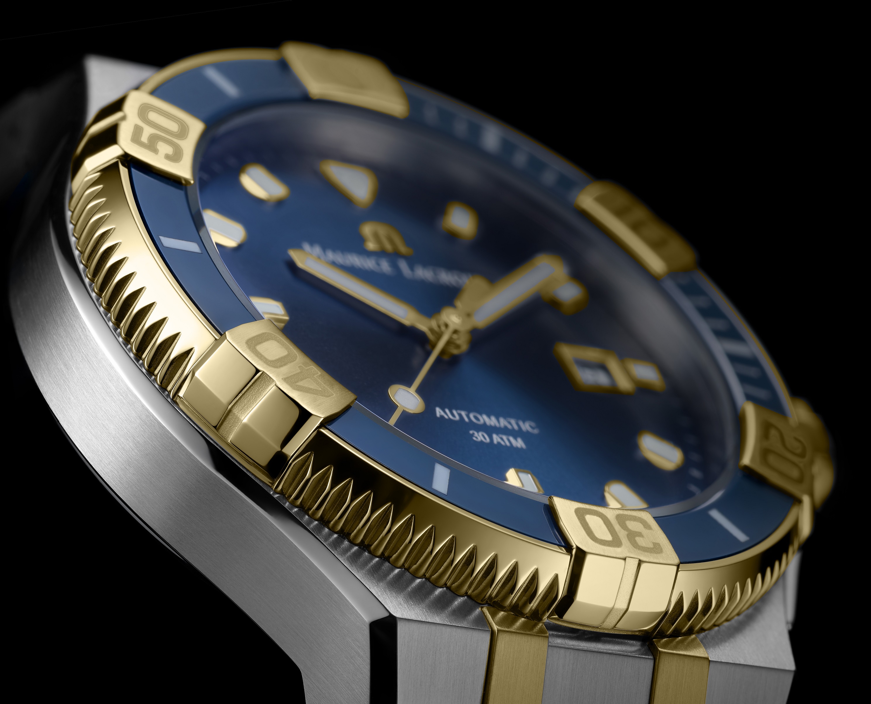 MAURICE LACROIX Aikon Venturer 43mm Silver & Gold Stainless Steel Bracelet AI6058-SY013-430-1 - 2