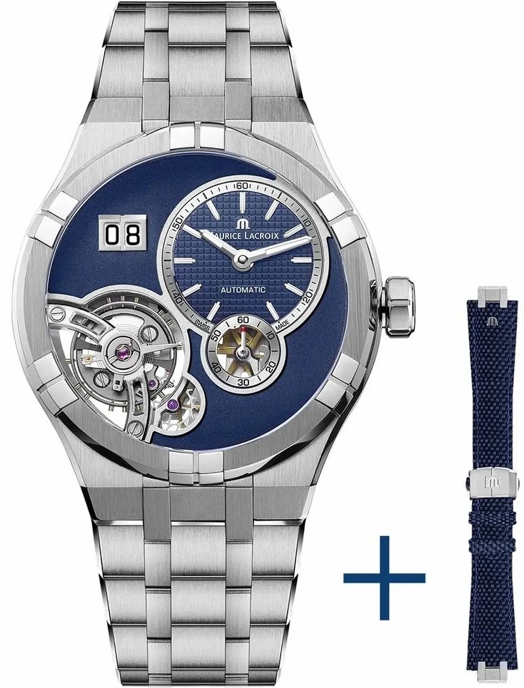 MAURICE LACROIX Aikon Master Grand Date 45mm Silver Stainless Steel Bracelet AI6118-SS00E-430-C - 1