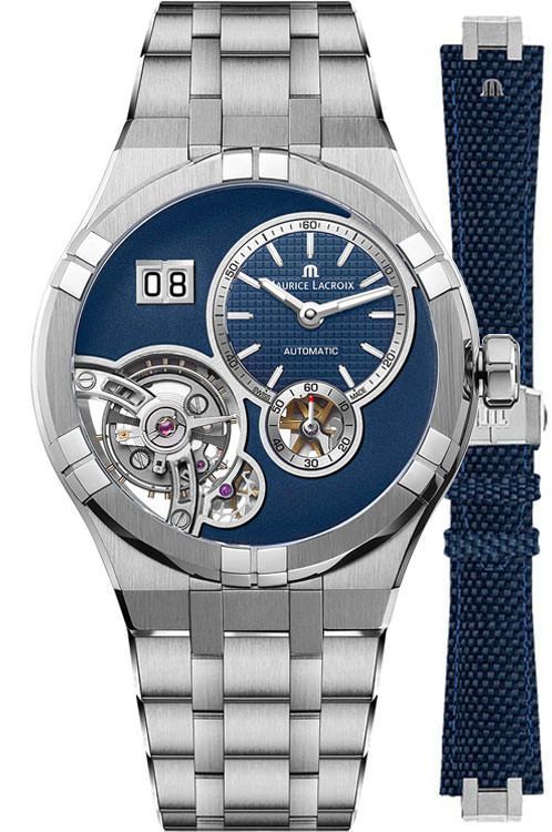 MAURICE LACROIX Aikon Master Grand Date 45mm Silver Stainless Steel Bracelet AI6118-SS00E-430-C - 3