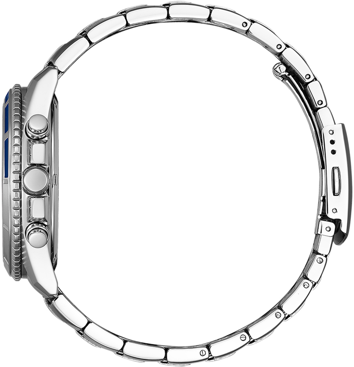 CITIZEN Chronograph Blue Dial 44mm Silver Stainless Steel Bracelet AN8201-57L - 2