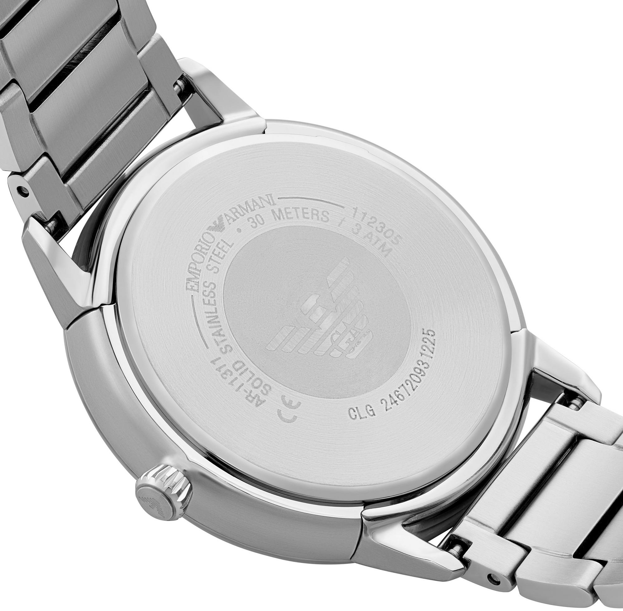 EMPORIO ARMANI Ruggero Blue Dial 43mm Silver Stainless Steel Bracelet AR11311 - 4