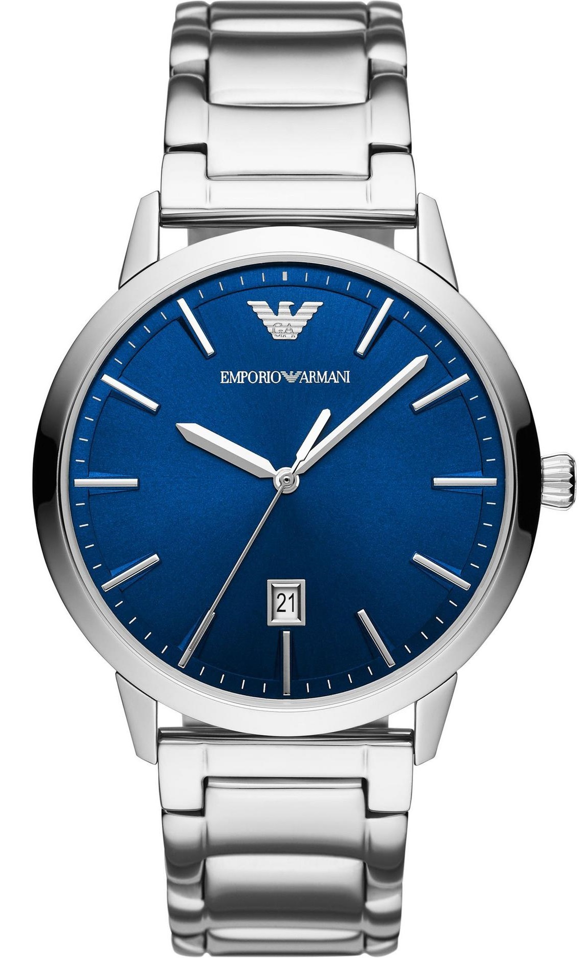 EMPORIO ARMANI Ruggero Blue Dial 43mm Silver Stainless Steel Bracelet AR11311 - 