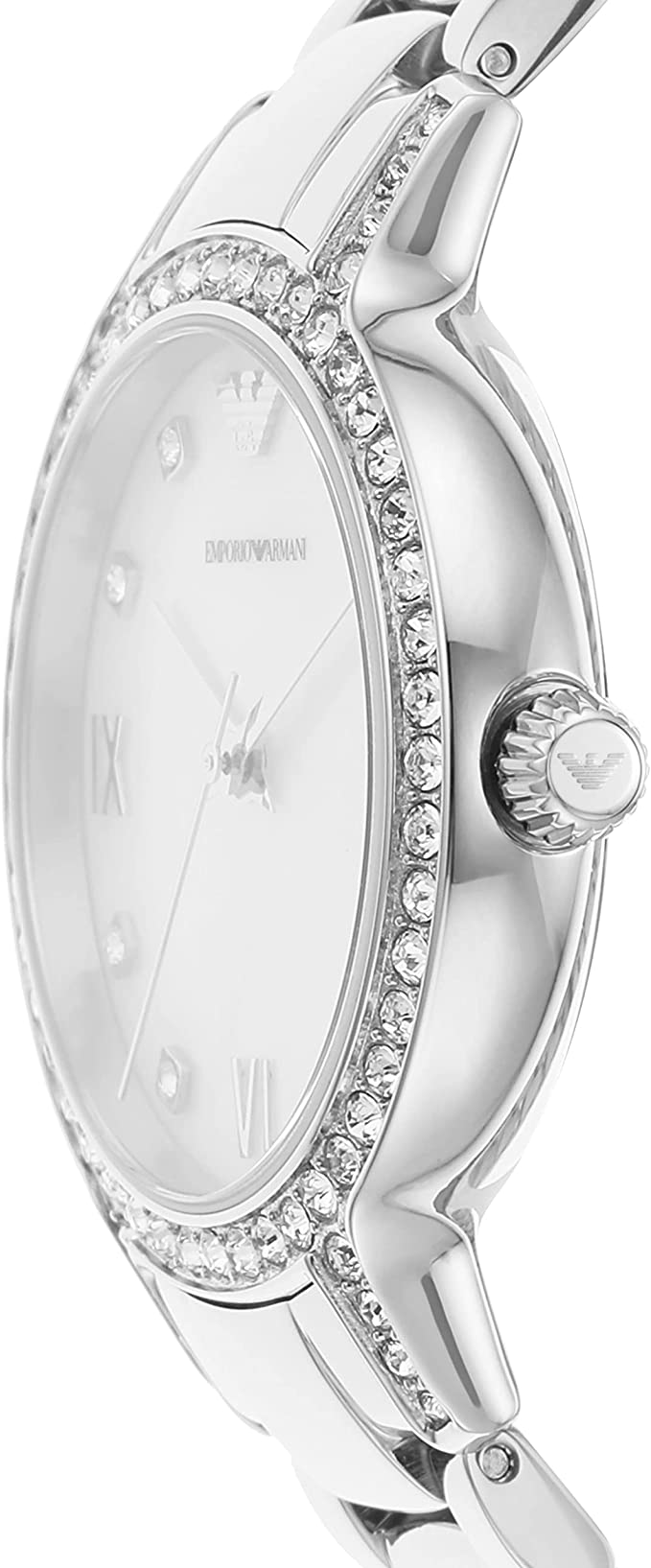 EMPORIO ARMANI Cleo Crystals 32mm Silver Stainless Steel Bracelet AR11484 - 3