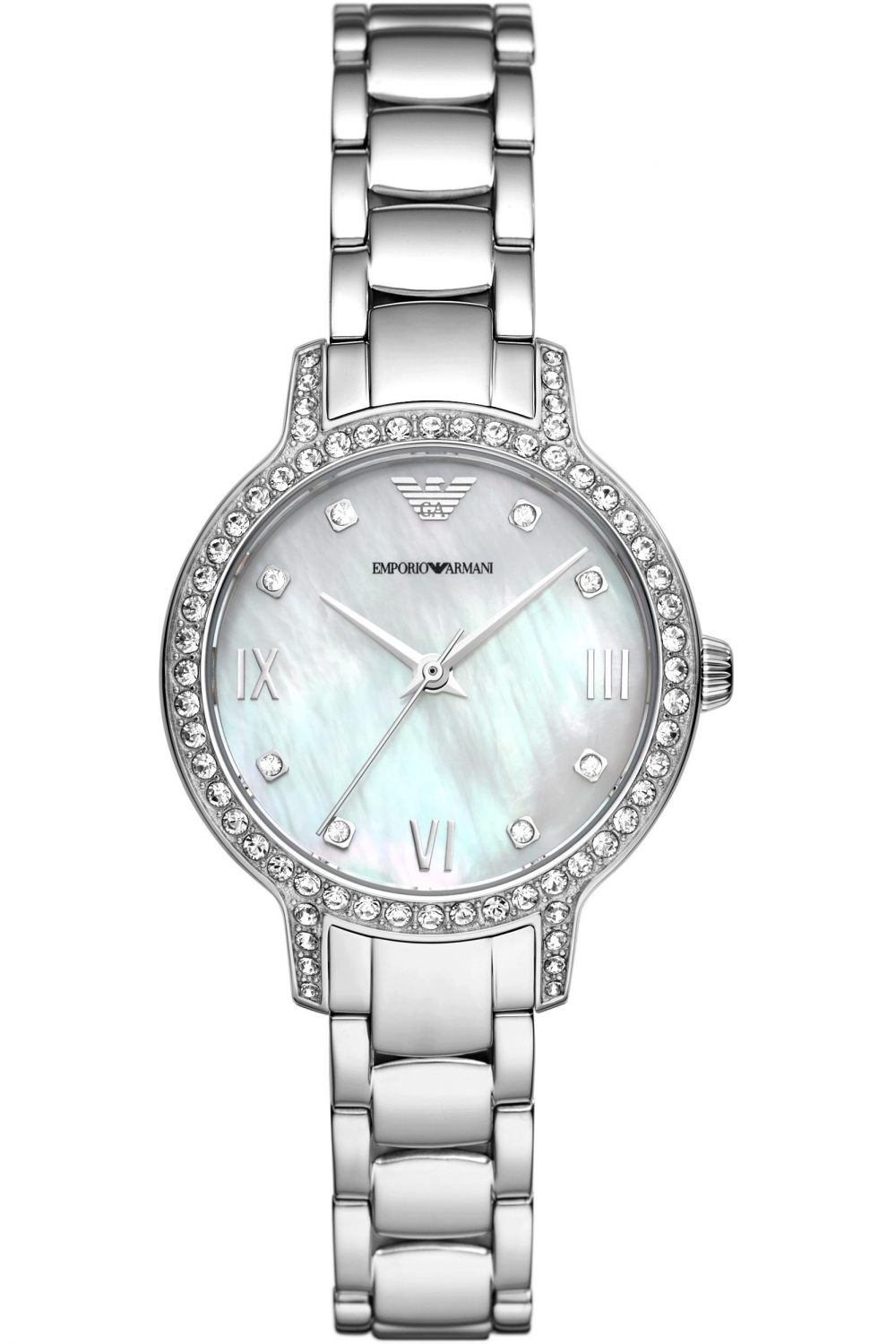EMPORIO ARMANI Cleo Crystals 32mm Silver Stainless Steel Bracelet AR11484 - 