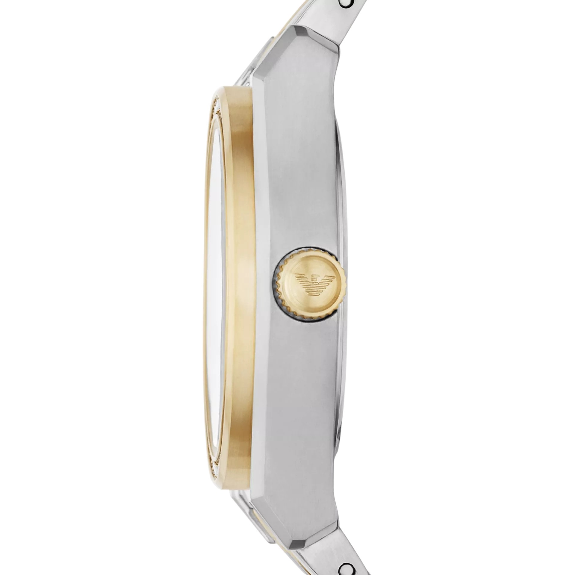 EMPORIO ARMANI Federica Crystals 32mm Silver & Gold Stainless Steel Bracelet AR11559 - 4