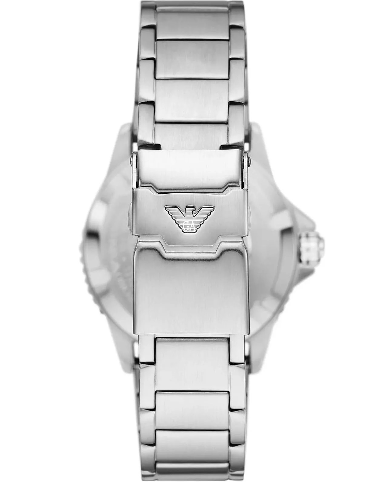 EMPORIO ARMANI Diver GMT Black Dial 42mm Silver Stainless Steel Bracelet AR11589 - 3