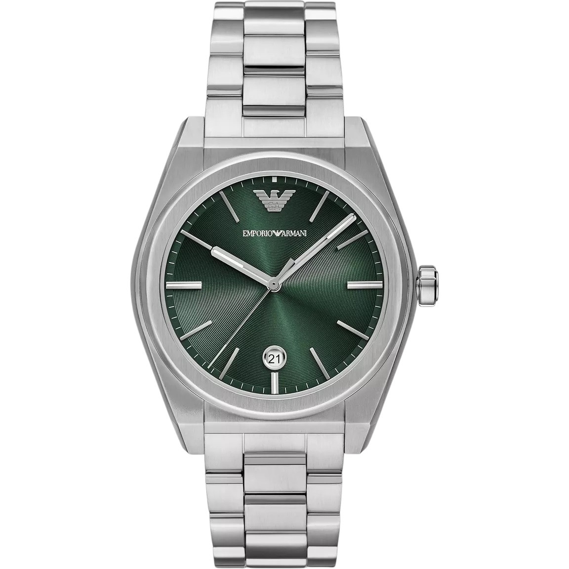 EMPORIO ARMANI Federico Green Dial 41mm Silver Stainless Steel Bracelet AR11621 - 