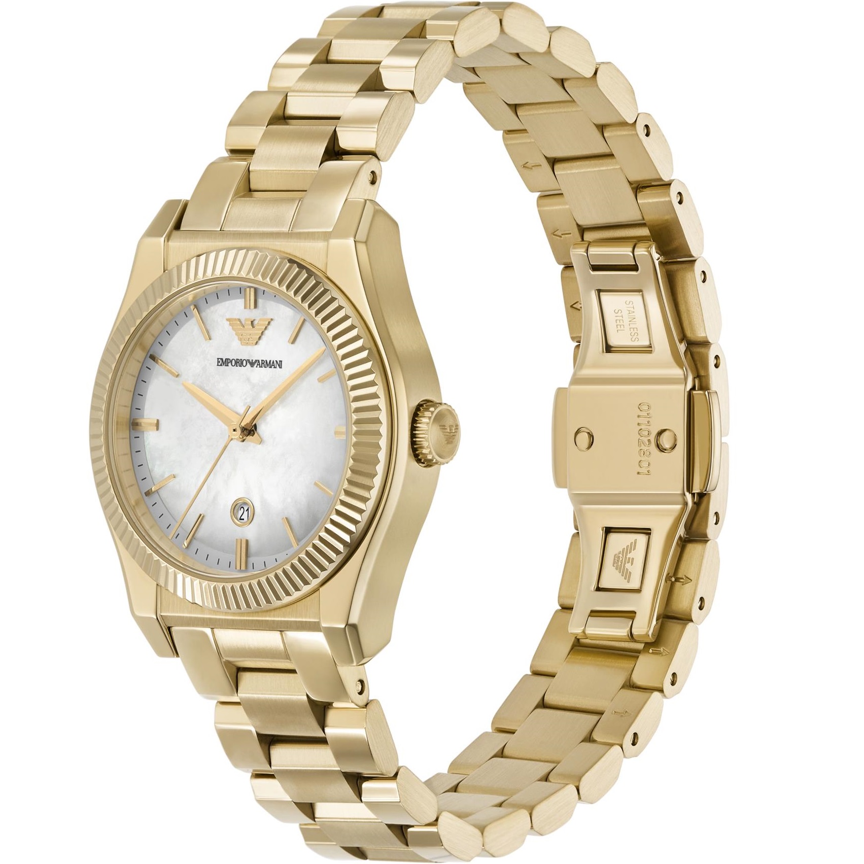 EMPORIO ARMANI Federica 32mm Gold Stainless Steel Bracelet AR11657 - 
