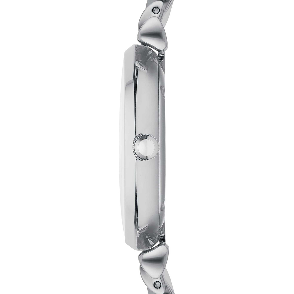 EMPORIO ARMANI Gianni T-Bar White Pearl Dial with Crystals 32mm Silver Stainless Steel Bracelet AR1908 - 3