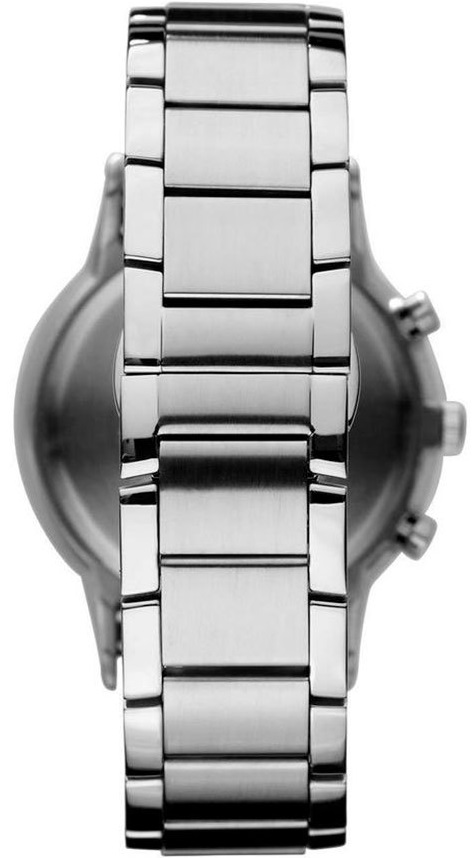 EMPORIO ARMANI Renato Chronograph Blue Dial 43mm Silver Stainless Steel Bracelet AR2448 - 