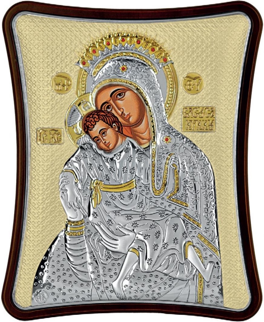 ΑΣΗΜΕΝΙΑ ΕΙΚΟΝΑ Παναγία της Κύκκου (7cm x 6cm) MA/E1421/4X