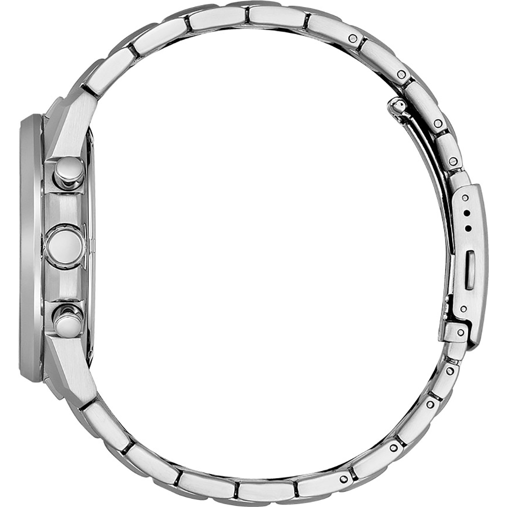 CITIZEN Eco-Drive Chronograph 44mm Silver Stainless Steel Bracelet AT1190-87L - 
