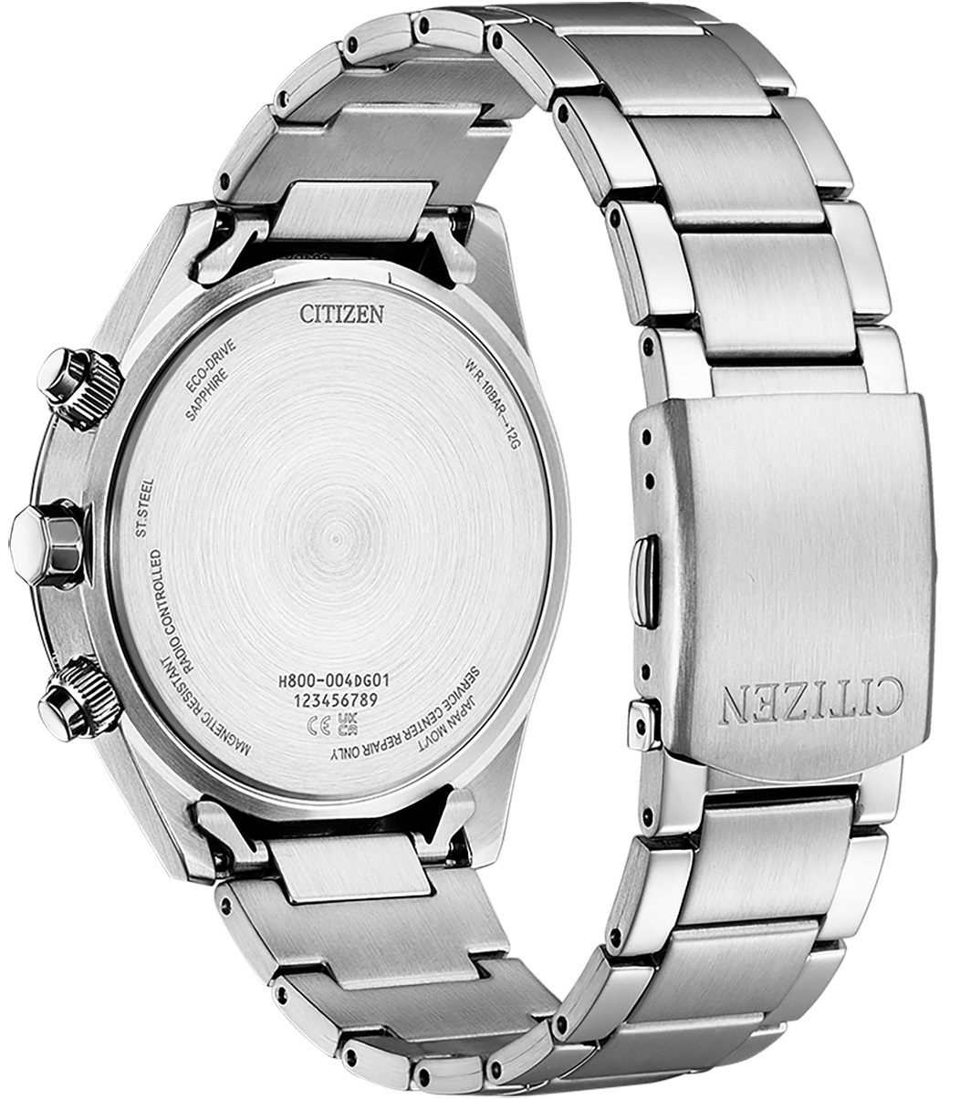 CITIZEN Eco-Drive Radio Controlled Multifunction Blue Dial 43mm Silver Stainless Steel Bracelet AT8260-85L - 2