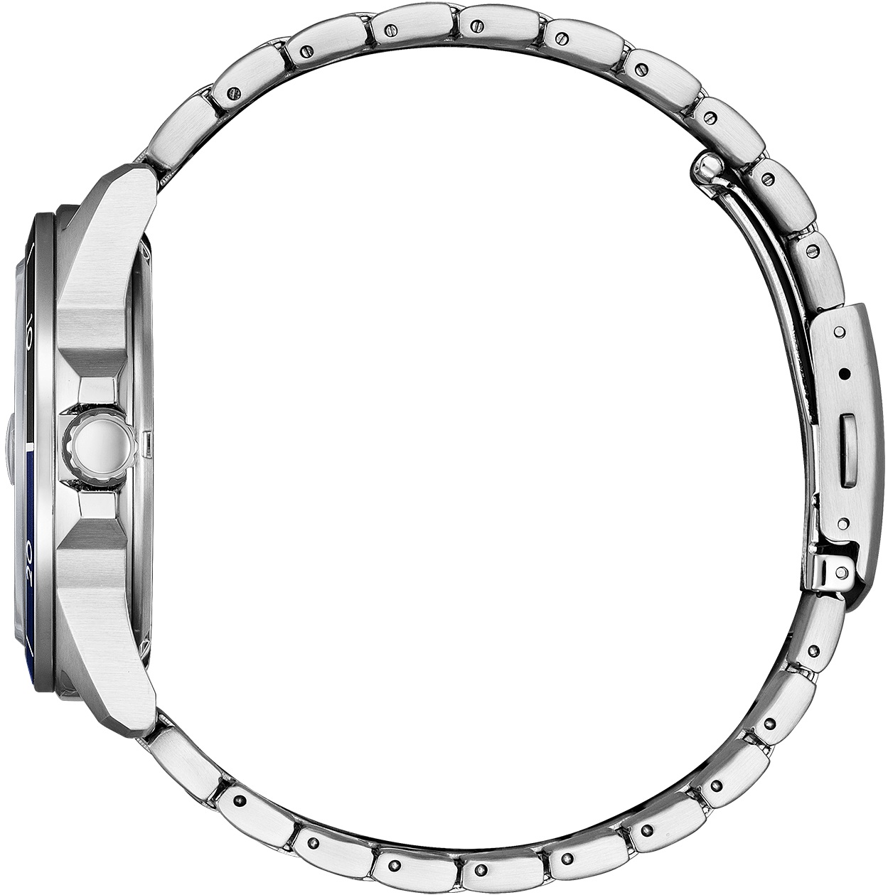 CITIZEN Sporty Marine Eco-Drive Blue Dial 41.5mm Silver Stainless Steel Bracelet AW1810-85L - 