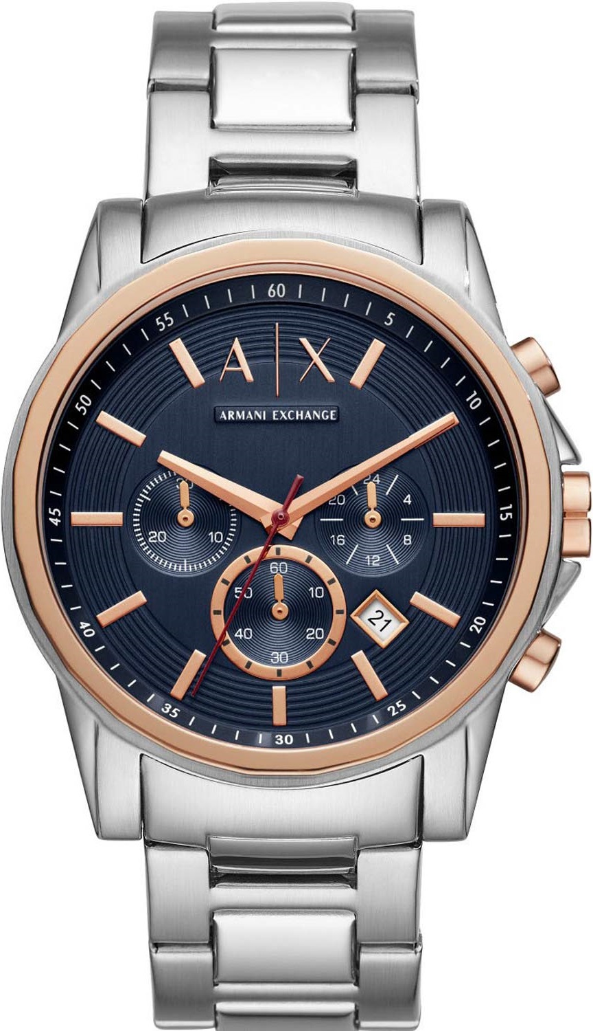ARMANI EXCHANGE Outerbanks Chronograph 44mmTwo Tone Gold & Silver Stainless Steel Bracelet AX2516 - 