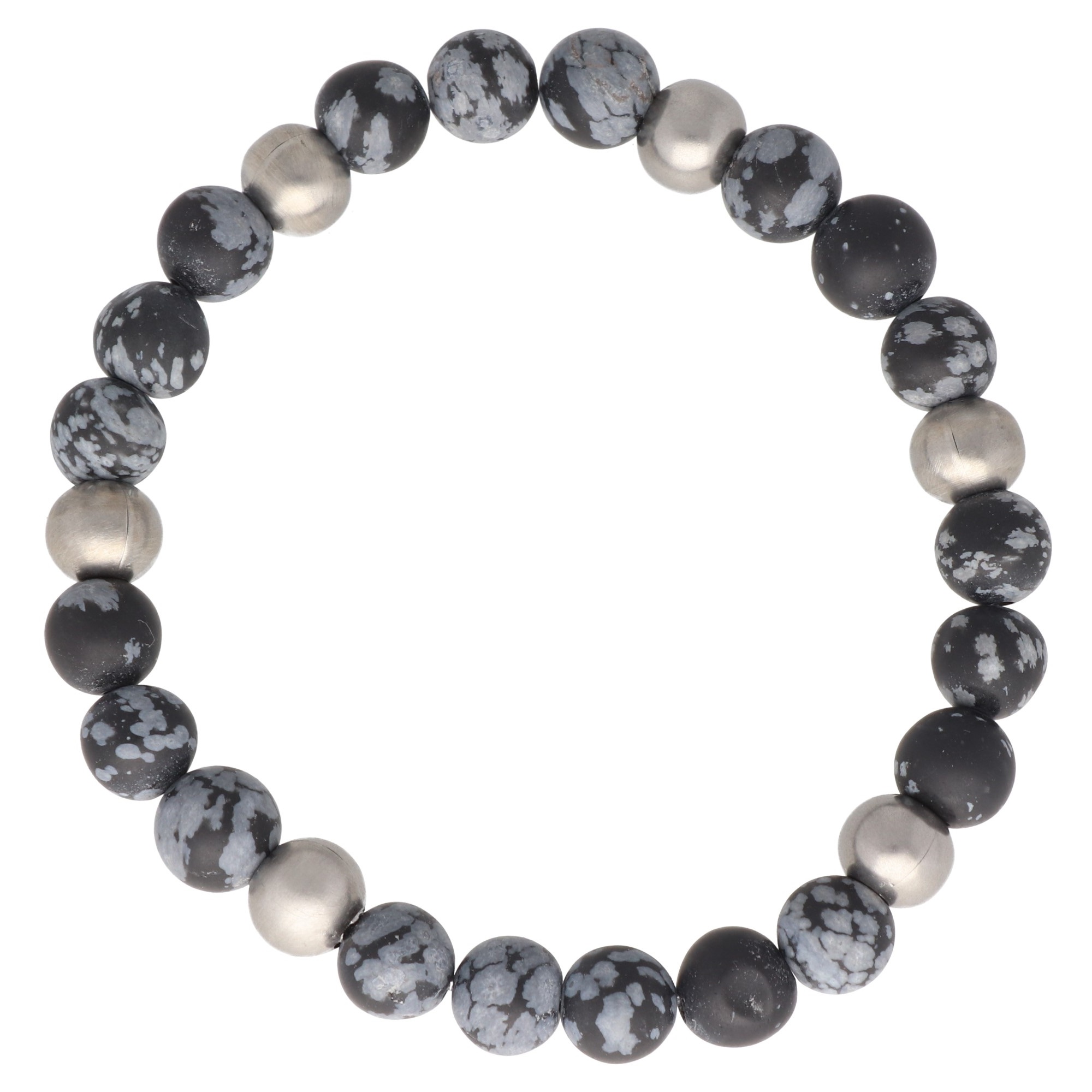 BRACELET Men's LISKA from Stainless Steel with Natural Stones BALI071BR - 