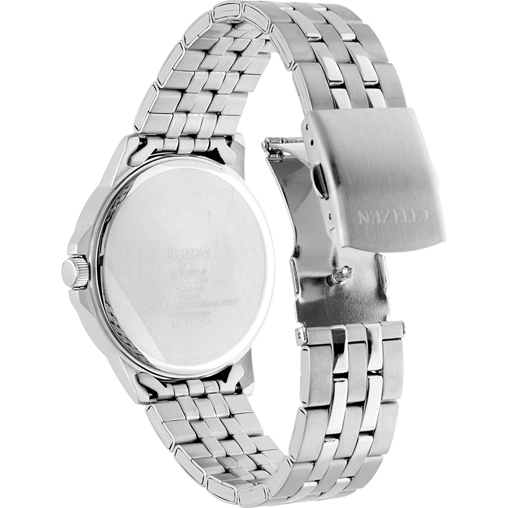 CITIZEN Quartz Black Dial 41mm Silver Stainless Steel Bracelet BF2011-51E  - 