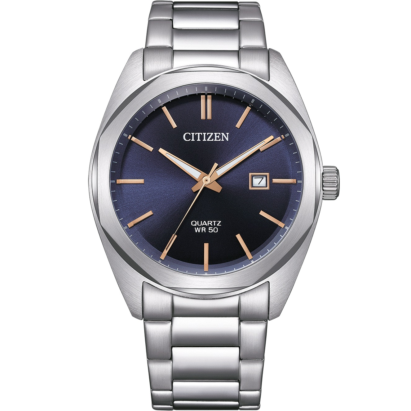 CITIZEN Elegant Collection Quartz Blue Dial 41mm Silver Stainless Steel Bracelet BI5110-54H - 