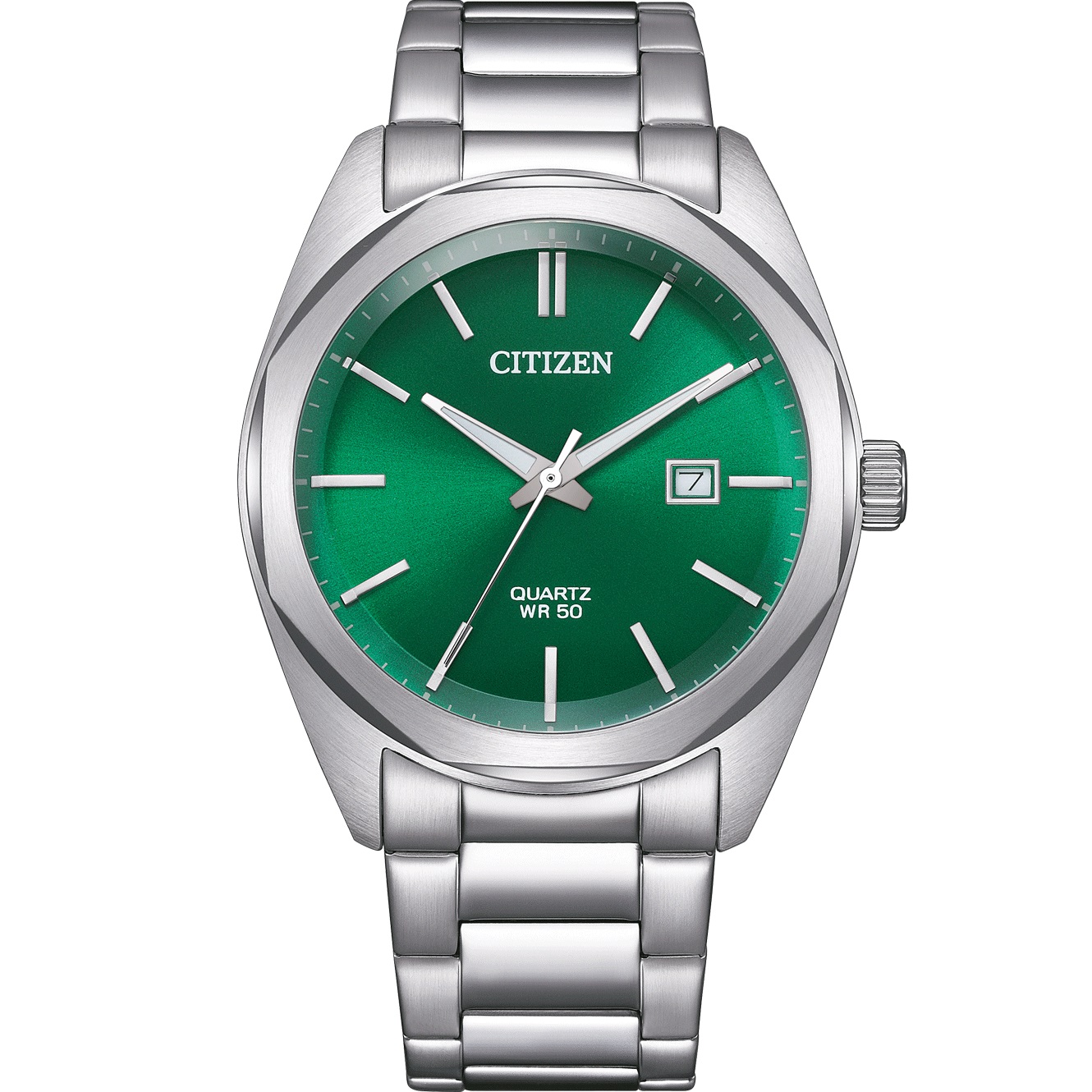 CITIZEN Elegant Collection Quartz Green Dial 41mm Silver Stainless Steel Bracelet BI5110-54X - 