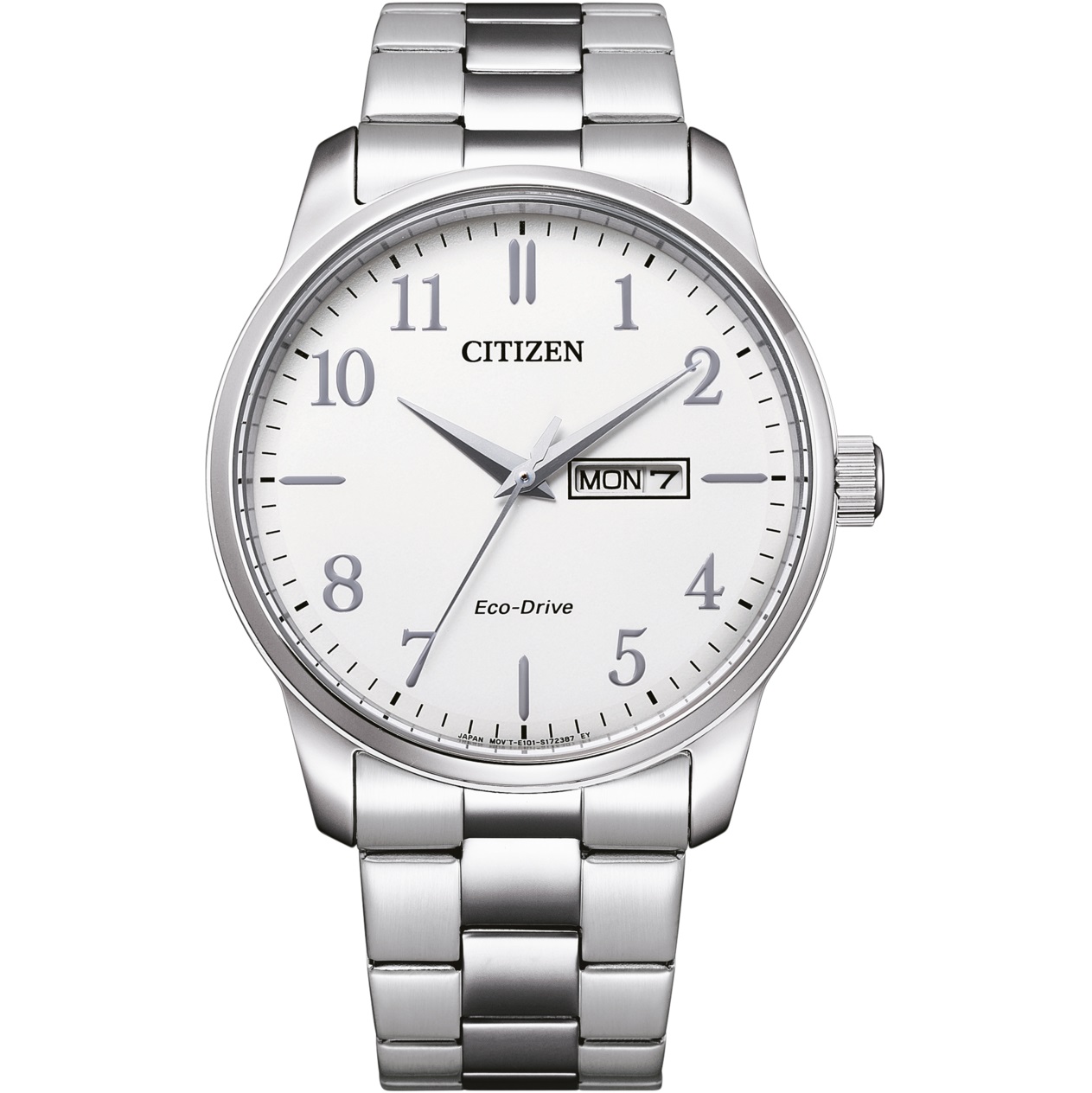 CITIZEN Casual Eco-Drive White Dial 41.5mm Silver Stainless Steel Bracelet BM8550-81AE - 