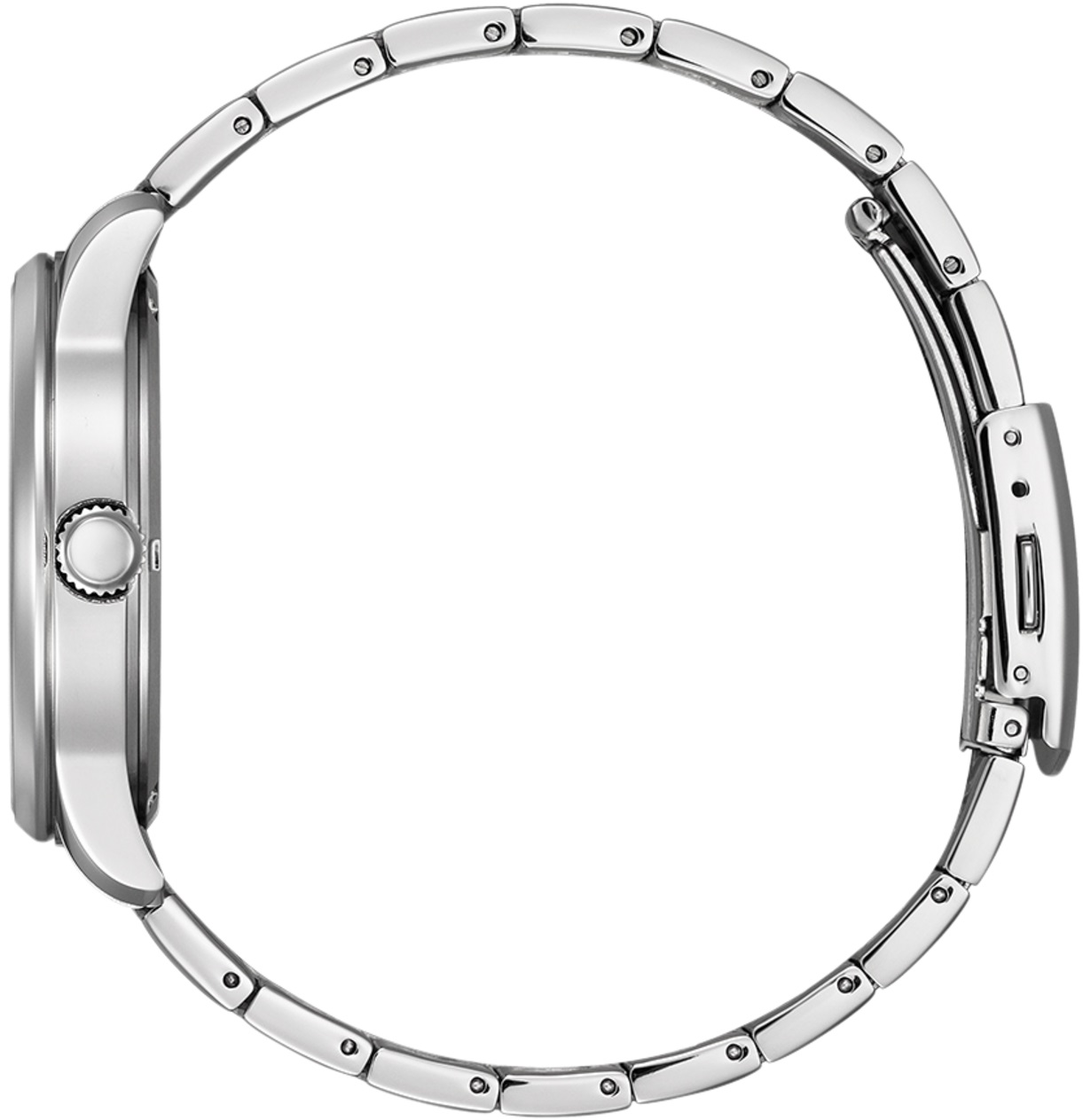 CITIZEN Casual Eco-Drive Black Dial 41.5mm Silver Stainless Steel Bracelet BM8550-81E - 