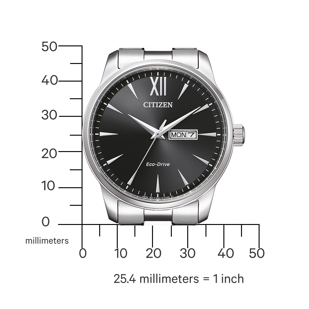 CITIZEN Casual Eco-Drive Black Dial 41.5mm Silver Stainless Steel Bracelet BM8550-81E - 4