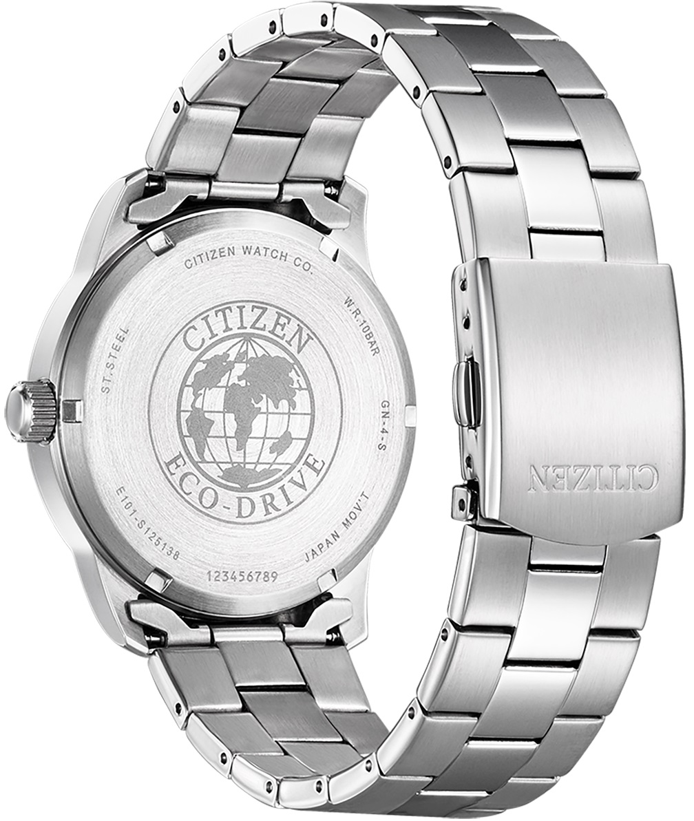 CITIZEN Casual Eco-Drive Black Dial 41.5mm Silver Stainless Steel Bracelet BM8550-81E - 3