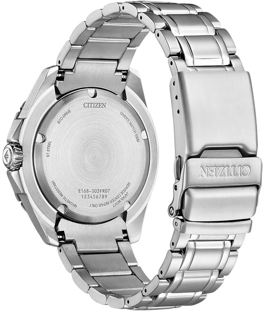 CITIZEN Promaster Marine Eco-Drive Green Dial 44.5mm Silver Stainless Steel Bracelet BN0199-53X - 4