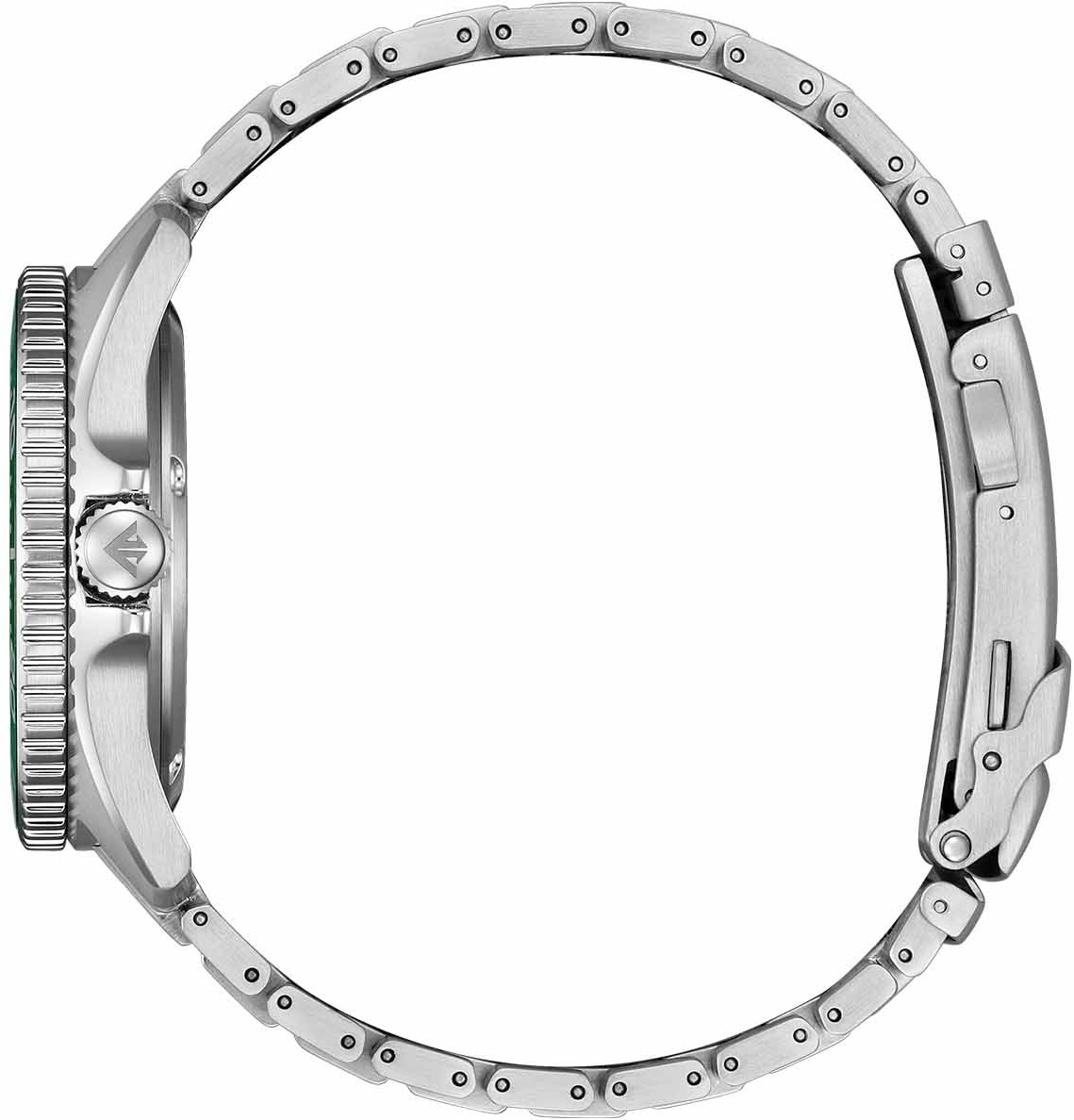 CITIZEN Promaster Eco-Drive Diver 200M Green Dial 40.55mm Silver Stainless Steel Bracelet BN0269-50W - 5