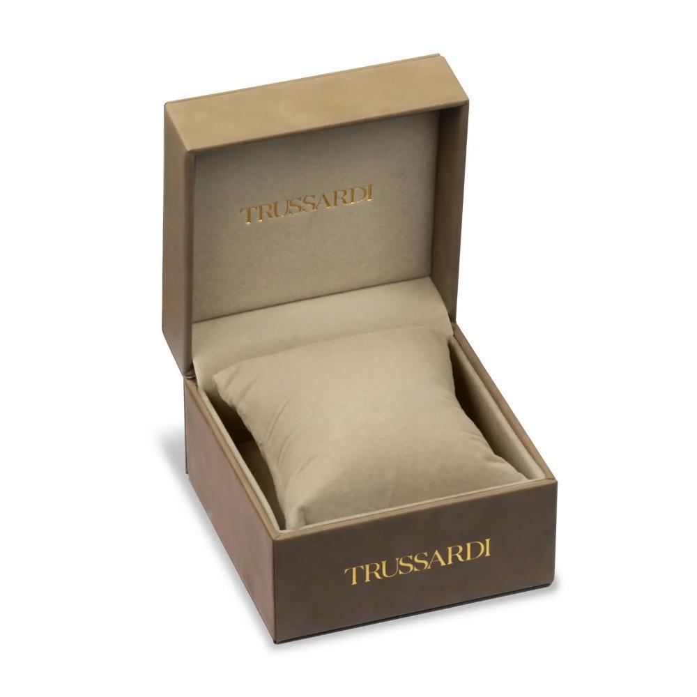 TRUSSARDI City Life Crystals Silver Dial 35mm Gold Stainless Steel Milanese Bracelet R2453170504 - 7