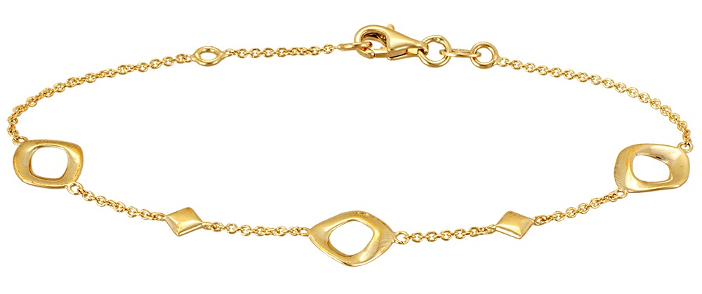 ΒΡΑΧΙΟΛΙ SENZIO Collection Κ14 Κίτρινο Χρυσό BR.CA310Y.K14 - 