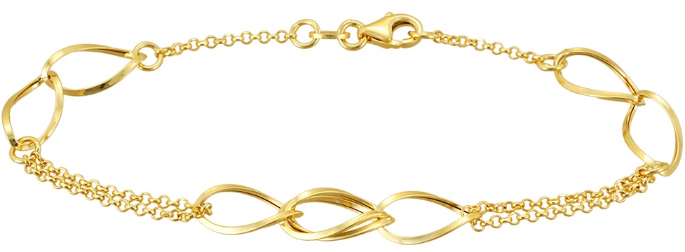 ΒΡΑΧΙΟΛΙ SENZIO Collection Κ14 Κίτρινο Χρυσό BR022 - 