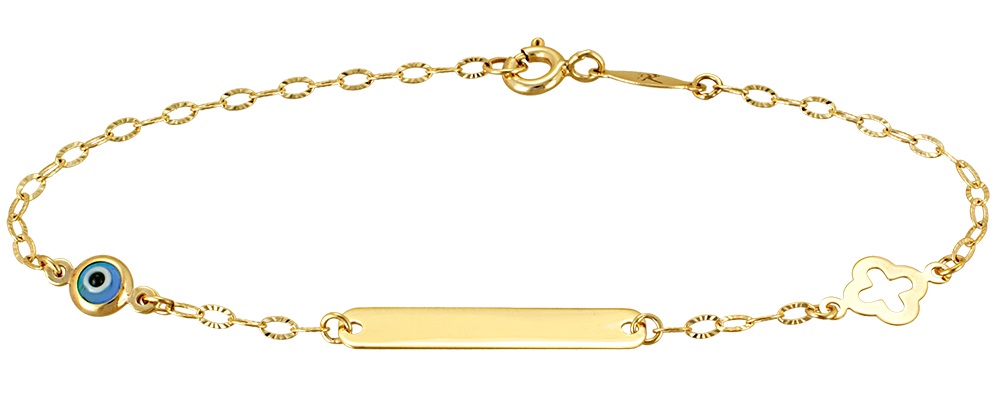 ΤΑΥΤΟΤΗΤΑ Βραχιόλι K9 σε Κίτρινο Χρυσό BR3201Y.K9