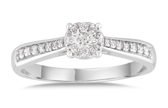 ΔΑΧΤΥΛΙΔΙ Μονόπετρο Λευκό Χρυσό 18Κ με 0.25ct. Διαμάντια BRI22969 - 2