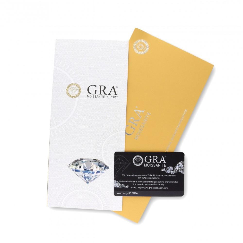 BRIZZLING NECKLACE Single Stone Silver 925° with Moissanite Diamond BMP2078 - 