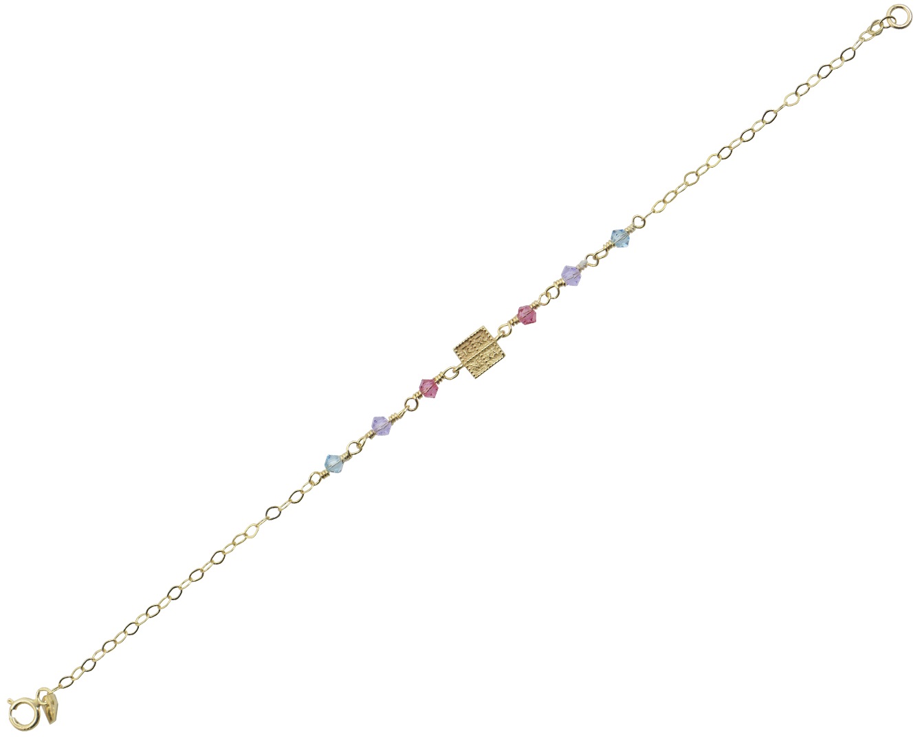 ΒΡΑΧΙΟΛΙ Κωνσταντινάτο K9 σε Κίτρινο Χρυσό με Πέτρες Ζιργκόν BZ862Y.K9 - 