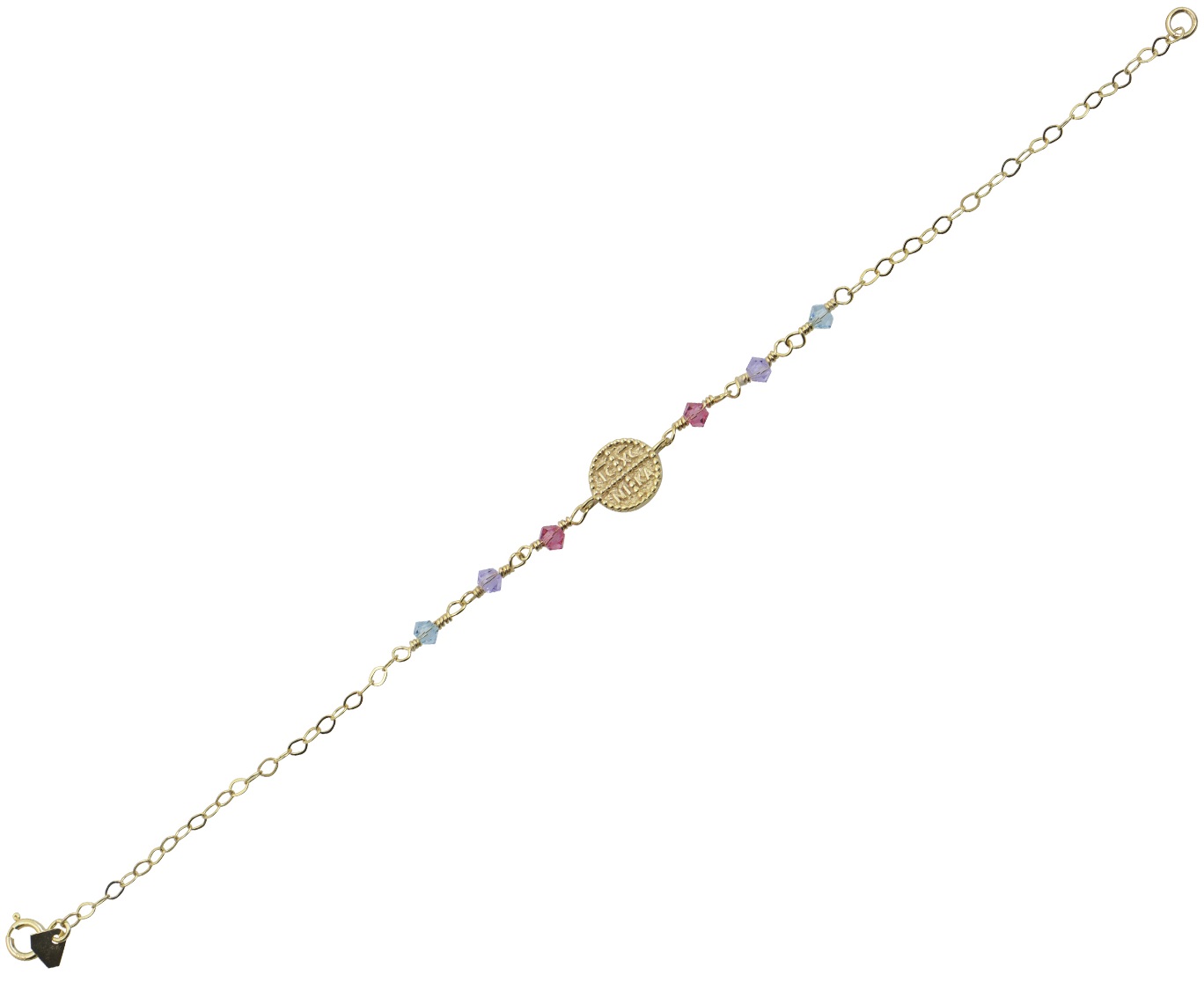 ΒΡΑΧΙΟΛΙ Κωνσταντινάτο K9 σε Κίτρινο Χρυσό με Πέτρες Ζιργκόν BZ863Y.K9 - 